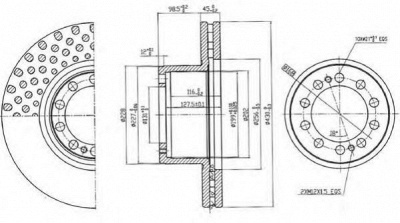 BERAL bcr323a -  Тормозной диск