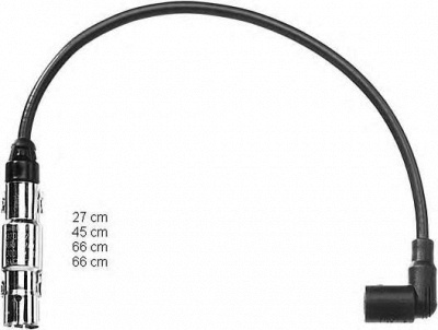 BERU pro989 -  Провода высоковольтные, комплект