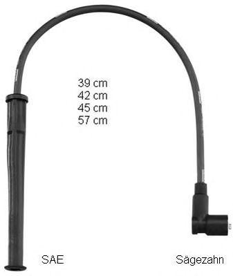 BERU zef1602 -  Комплект проводов зажигания