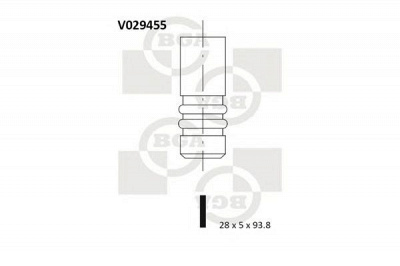 BGA v029455 -  Впускной клапан