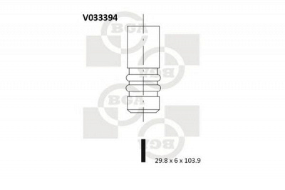 BGA v033394 -  Выпускной клапан