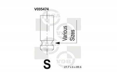 BGA v035474 -  Впускной клапан