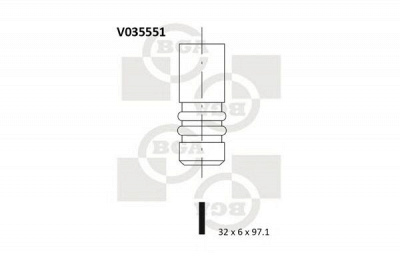 BGA v035551 -  Впускной клапан