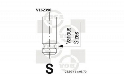 BGA v162390 -  Впускной клапан