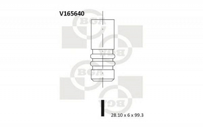 BGA v165640 -  Впускной клапан
