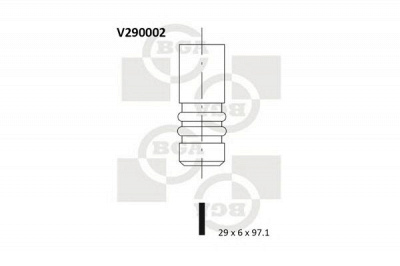 BGA v290002 -  Впускной клапан
