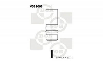 BGA v531003 -  Впускной клапан