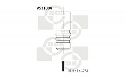 BGA v531004 -  Выпускной клапан