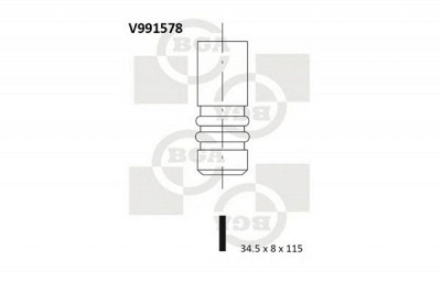 BGA v991578 -  Выпускной клапан
