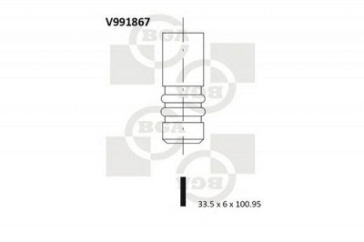 BGA v991867 -  Впускной клапан