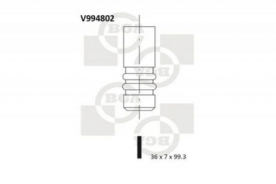 BGA v994802 -  Впускной клапан