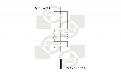 BGA v995793 -  Впускной клапан