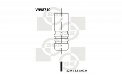 BGA v998710 -  Впускной клапан