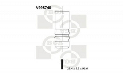 BGA v998740 -  Выпускной клапан