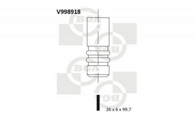 BGA v998918 -  Впускной клапан