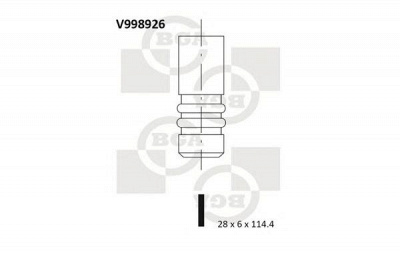 BGA v998926 -  Впускной клапан