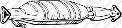 BOSAL 098004 -  Средний / конечный глушитель ОГ