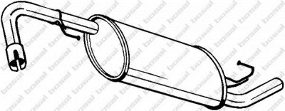 BOSAL 145231 -  Глушитель выхлопных газов конечный