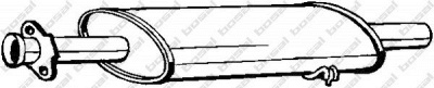 BOSAL 148141 - Средний глушитель выхлопных газов