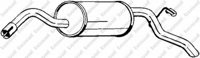 BOSAL 154027 - Глушитель выхлопных газов конечный