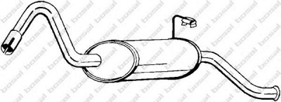 BOSAL 154039 - Глушитель выхлопных газов конечный