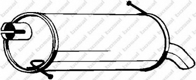 BOSAL 154323 - Глушитель выхлопных газов конечный