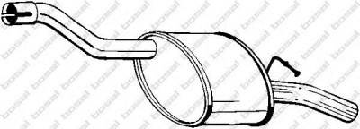 BOSAL 154325 - Глушитель выхлопных газов конечный