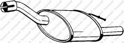 BOSAL 154383 - Глушитель выхлопных газов конечный