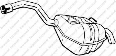 BOSAL 154449 - Глушитель выхлопных газов конечный