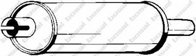 BOSAL 154545 -  Средний глушитель выхлопных газов