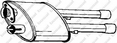 BOSAL 154915 -  Средний глушитель выхлопных газов