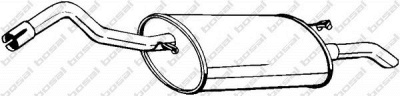 BOSAL 154953 - Глушитель выхлопных газов конечный