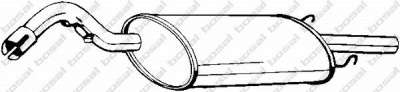 BOSAL 154995 - Глушитель выхлопных газов конечный