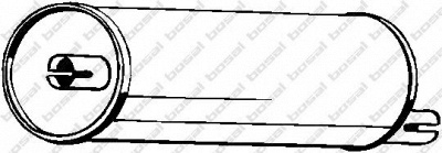 BOSAL 166049 - Средний глушитель выхлопных газов