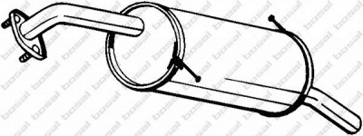 BOSAL 171045 - Глушитель выхлопных газов конечный