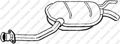 BOSAL 175123 -  Средний глушитель выхлопных газов