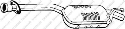 BOSAL 175241 -  Средний глушитель выхлопных газов