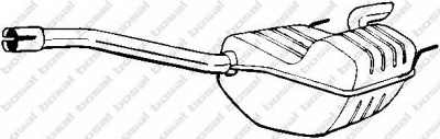 BOSAL 175349 -  Средний глушитель выхлопных газов