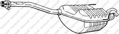 BOSAL 175401 -  Глушитель выхлопных газов конечный