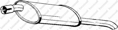BOSAL 185009 -  Глушитель выхлопных газов конечный
