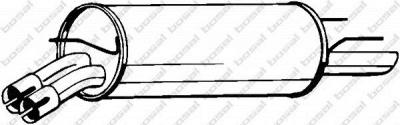BOSAL 185013 -  Глушитель выхлопных газов конечный
