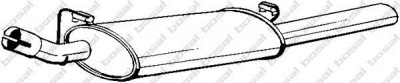 BOSAL 185145 -  Глушитель выхлопных газов конечный