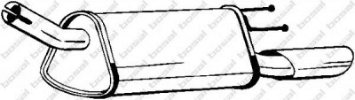 BOSAL 185265 -  Глушитель выхлопных газов конечный