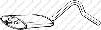 BOSAL 185945 - Средний глушитель выхлопных газов