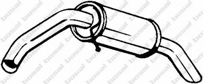 BOSAL 211001 -  Глушитель выхлопных газов конечный