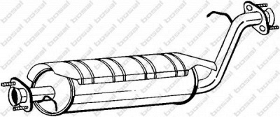 BOSAL 211381 -  Средний глушитель выхлопных газов