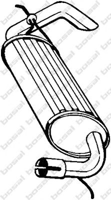 BOSAL 211393 -  Глушитель выхлопных газов конечный