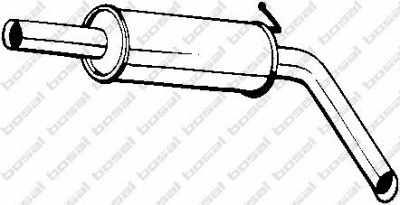 BOSAL 220039 -  Средний глушитель выхлопных газов