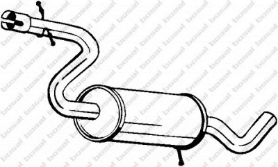 BOSAL 227045 -  Средний глушитель выхлопных газов