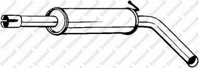 BOSAL 227047 -  Средний глушитель выхлопных газов